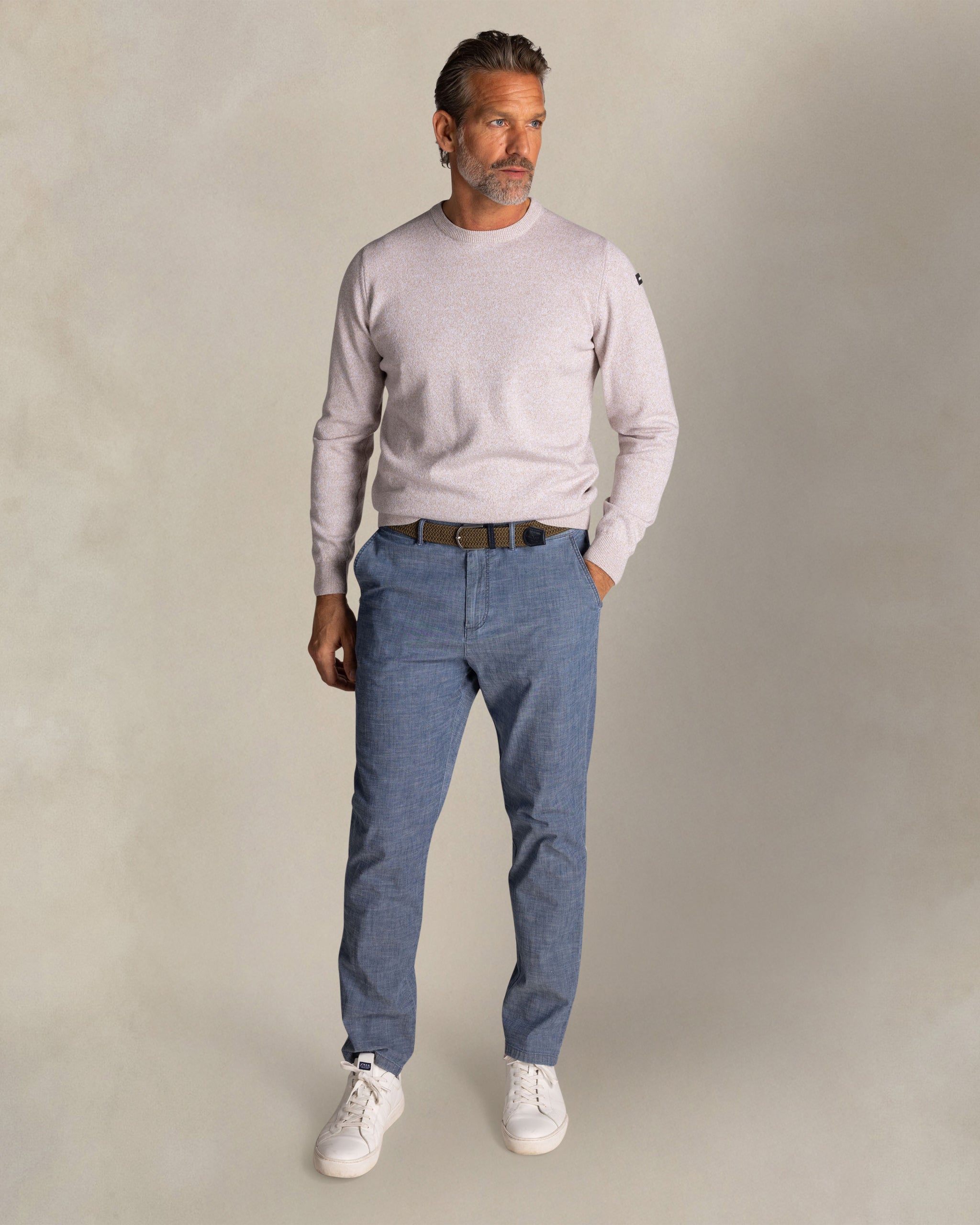 Ecru cotton pullover Ecru cotton pullover